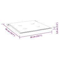 Палетни възглавници, 6 бр, нейви сини, 50x50x4 см, Оксфорд плат