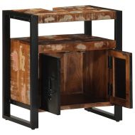 Шкаф за мивка в банята Масивна дървесина Възстановена