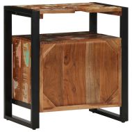 Шкаф за мивка в банята Масивна дървесина Възстановена