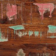 Шкаф за мивка в банята Масивна дървесина Възстановена