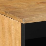 TV шкаф кафяв 80x33x46 cm масивна дървесина манго