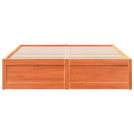 Рамка за легло без матрак, восъчнокафяв, 150x200 см, бор масив