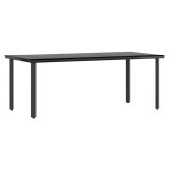 Градински комплект с възглавници 9 части кафяв полиратан стъкло