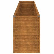 Повдигната градинска леха 385x50x69 см, кортенова стомана