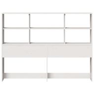 Горна табла с място за съхранение, 120 см, масивно дърво бор