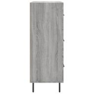 Сайдборд, сив сонома, 69,5x34x90 см, инженерно дърво