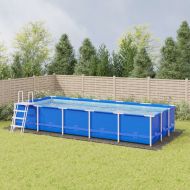 Подложка за басейни светлосива 999x500см полиестерен геотекстил