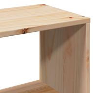 Горна табла с място за съхранение, 90 см, масивно дърво бор
