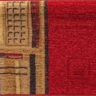 Самозалепващи стелки за стъпала, 15 бр, 65x21x4 см, червени