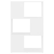 Библиотека, бяла, 60x24x94 см, инженерно дърво