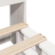 Легло с етажерка за книги, без матрак, 140x200 см, дърво масив