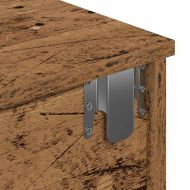 Стенен рафт с чекмеджета старо дърво 80x34x17см инженерно дърво