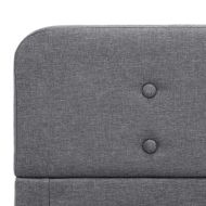 Рамка за легло, светлосива, текстил, 100x200 см