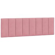 Рамка за легло без матрак Hanko, розова, 160x200 см, кадифе