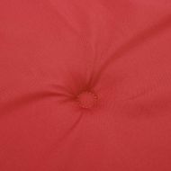 Възглавници за столове с облегалка 6 бр червени Оксфорд плат