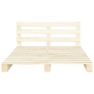 Палетна рамка за легло, бор масив, 180х200 см