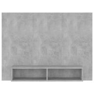 Стенен ТВ шкаф, бетонно сив, 120x23,5x90 см, инженерно дърво