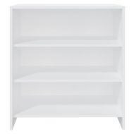 Бюфет, бял, 70x40,5x75 см, инженерно дърво