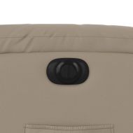 Електрически стол реклайнер, капучино, изкуствена кожа