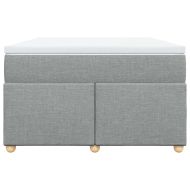 Боксспринг легло с матрак, светлосиво, 120x190 см, плат