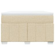 Боксспринг легло с матрак, кремаво, 120x190 см, плат