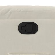 Изправящ стол реклайнер, Кремав, кадифе