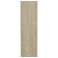 Стенен шкаф за обувки, дъб сонома, 60x18x60 см, ПДЧ