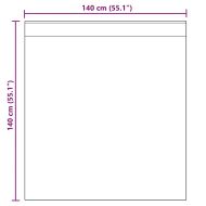 Пердета от воал с горна част, 2 бр, кафяво
