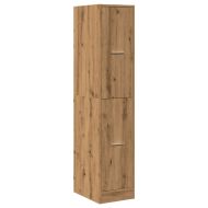 Аптекарски шкаф, занаятчийски дъб, 30x41x144,5 см, инженерно дърво