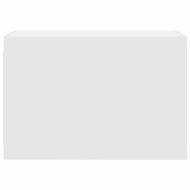 Стенен шкаф за баня, бял, 60x25x40 см, инженерно дърво