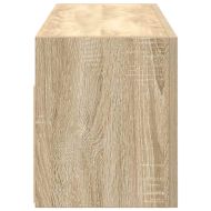 Стенен шкаф за баня, дъб сонома, 80x25x30 см, инженерно дърво