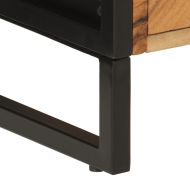 Шкаф за баня 55x35x60 см масивно акациево дърво и желязо