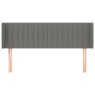 Горна табла за легло, тъмносива, 147x16x78/88 см, плат