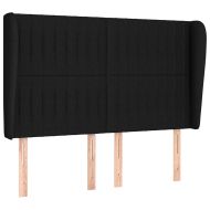 Боксспринг легло с матрак, черно, 140x200 см, плат