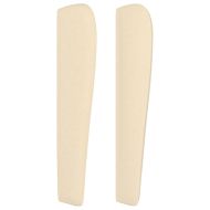 Горна табла за легло с уши, кремава, 83x23x118/128 см, плат