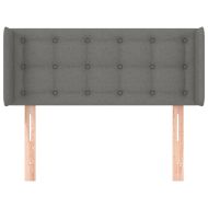 Горна табла за легло, тъмносива, 83x16x78/88 см, плат