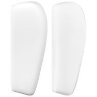 Горна табла с уши, Бяла, 103x23x78/88 см, изкуствена кожа