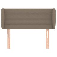 Горна табла за легло с уши, таупе, 83x23x78/88 см, плат