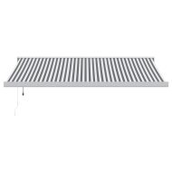 Прибираща се тента антрацит и бял 4x3 м плат и алуминий