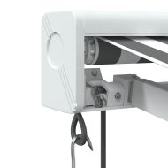 Прибираща се тента антрацит и бял 4x3 м плат и алуминий