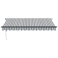 Автоматично прибираща се тента антрацит и бял 350x250 см