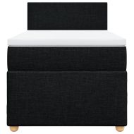 Боксспринг легло с матрак, черно, 100x200 см, плат