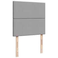 Боксспринг легло с матрак, светлосиво, 90x200 см, плат