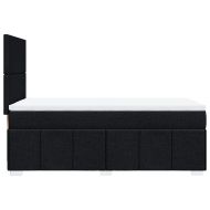 Боксспринг легло с матрак, черно, 80x200 см, плат