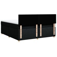 Боксспринг легло с матрак, черно, 180x200 см, плат