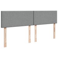 Боксспринг легло с матрак, светлосиво, 180x200 см, плат