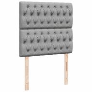 Боксспринг легло с матрак, светлосиво, 80x200 см, плат