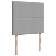 Боксспринг легло с матрак, светлосива, 90x190 см, плат