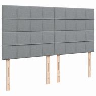 Боксспринг легло с матрак, светлосиво, 180x200 см, плат