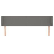 Горна табла за легло, тъмносива, 183x16x78/88 см, плат